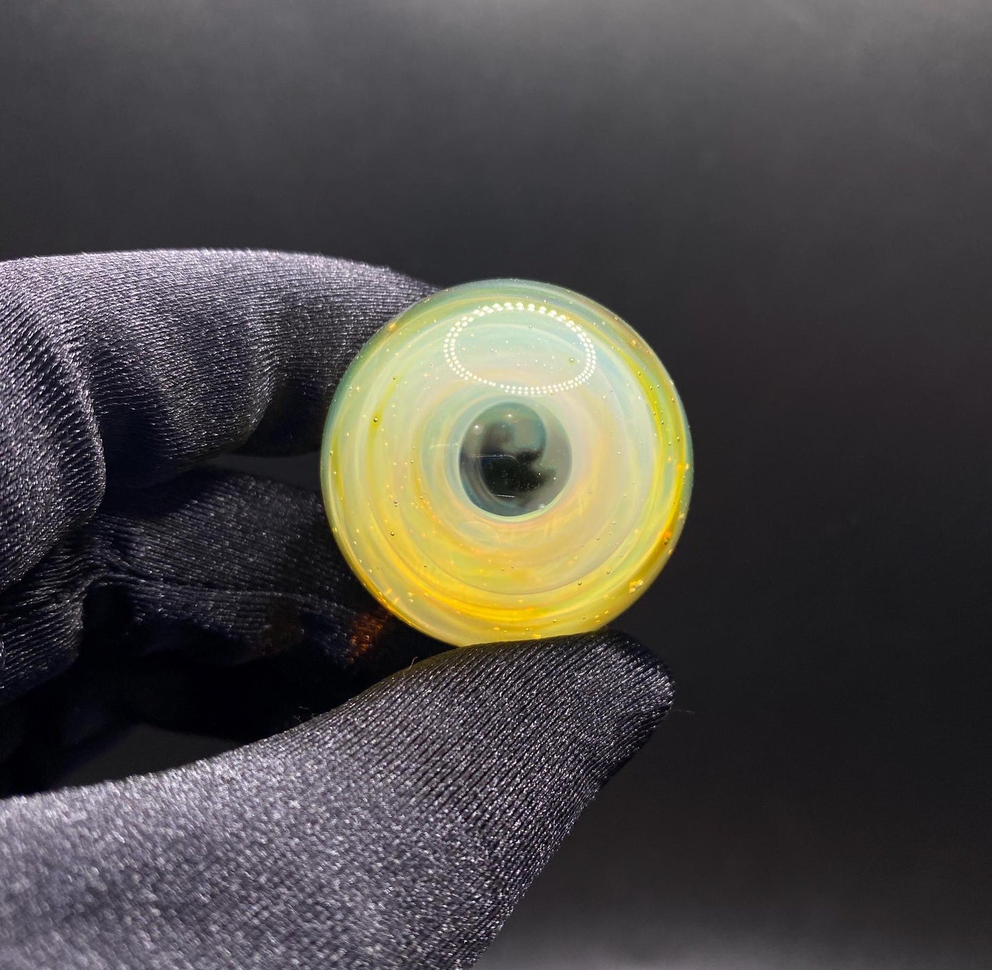 1.26 Inch Silver Fumed Spiral Inside Borosilicate Marble || Borosilicate Handmade Marble || Heady Glass || Art Glass Marble