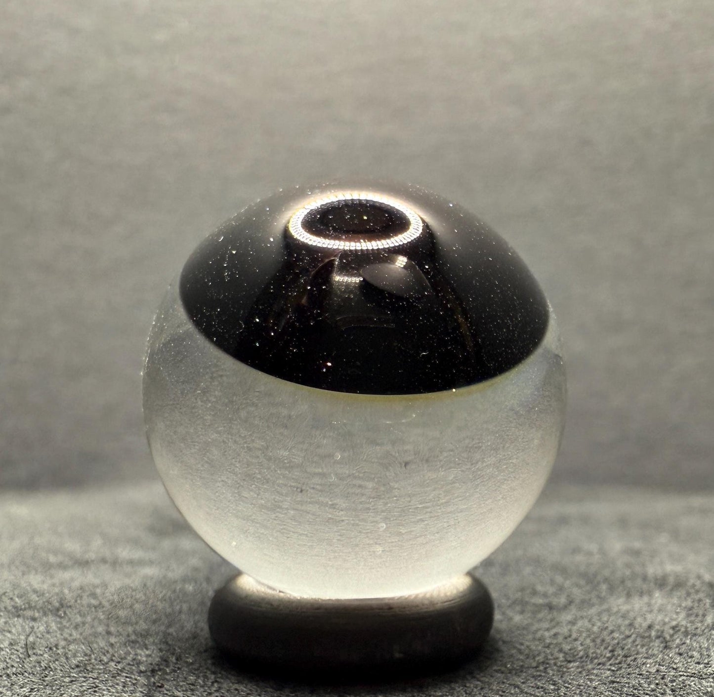 1.12 Inch Silver Fume Honeycomb Glass Marble || Handmade using Borosilicate Glass and Silver