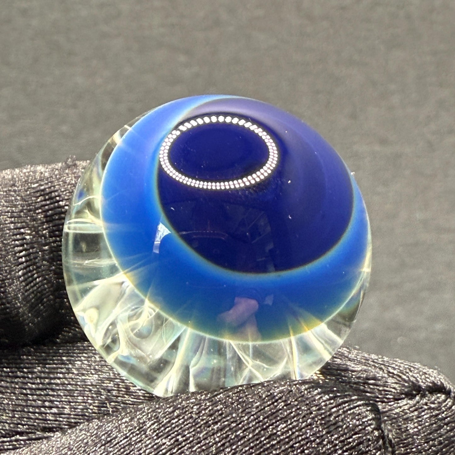 Glass Marble with Silver Fume Chaos || 1.01 Inch Borosilicate Marble || Hand Made Glass Marbles for Art Glass & Heady Marble Lovers