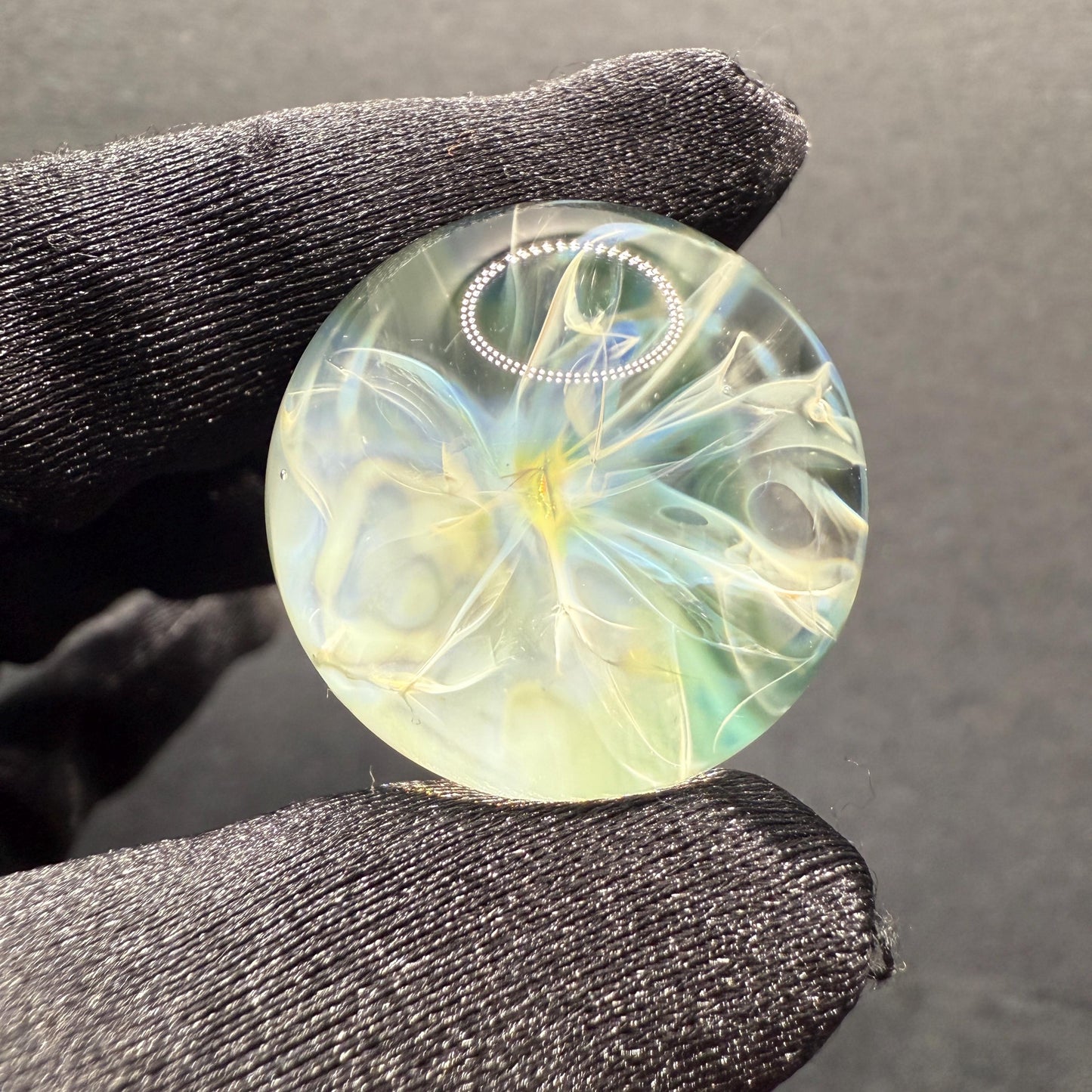 Glass Marble with Silver Fume Chaos || 1.01 Inch Borosilicate Marble || Hand Made Glass Marbles for Art Glass & Heady Marble Lovers
