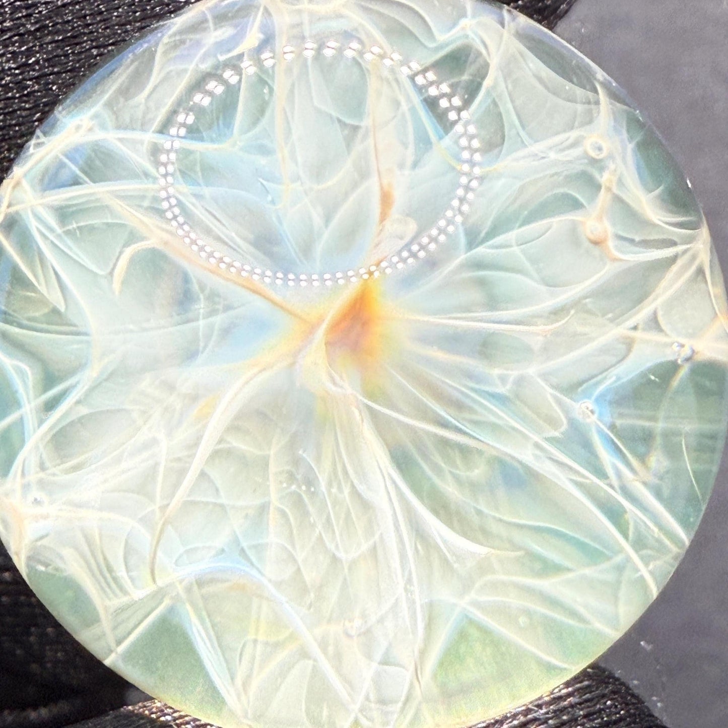 Silver Chaos Fume Borosilicate Marble 1.12 Inch || Lampwork Handmade Glass Marble