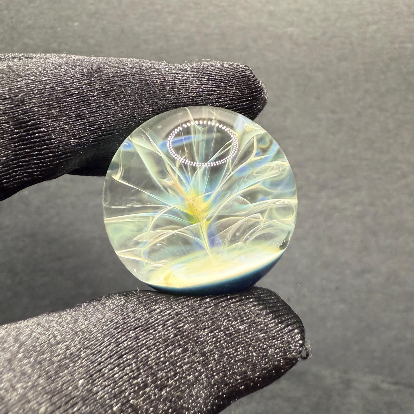 Glass Marble with Silver Fume Chaos || 1.01 Inch Borosilicate Marble || Hand Made Glass Marbles for Art Glass & Heady Marble Lovers
