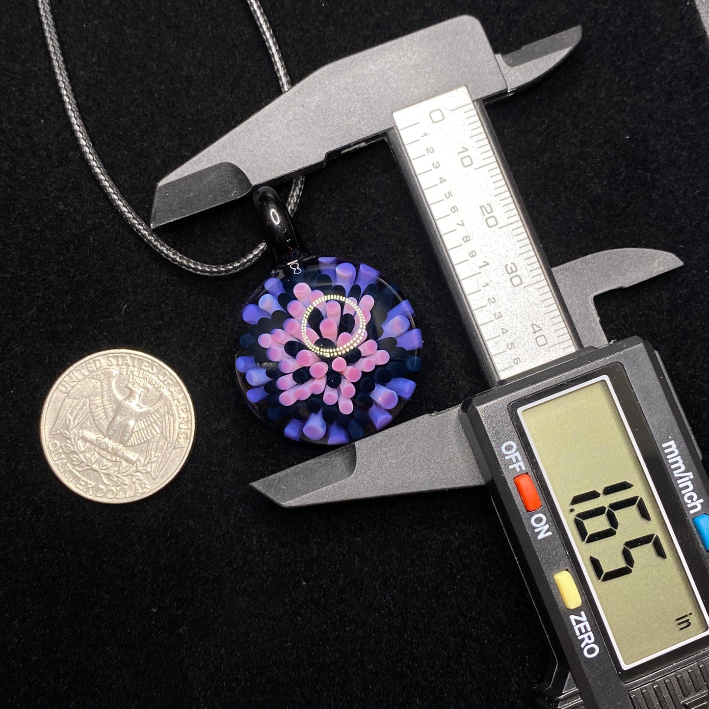 Karmaline and Galaxy Dot Implosion Pendant