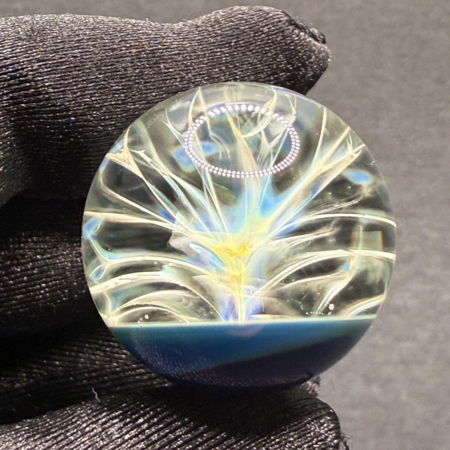 Glass Marble with Silver Fume Chaos || 1.01 Inch Borosilicate Marble || Hand Made Glass Marbles for Art Glass & Heady Marble Lovers